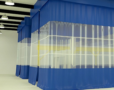 warehouse curtain enclosures