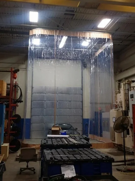 keep rain out of dock door enclosure