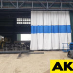 Industrial outdoor windproof curtains