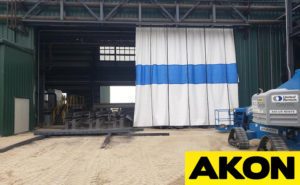 Industrial outdoor windproof curtains