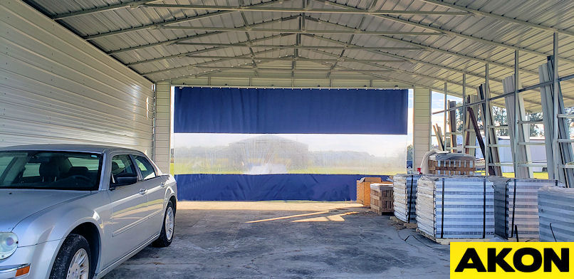 garage door curtains for garage