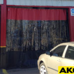 garage door plastic curtain