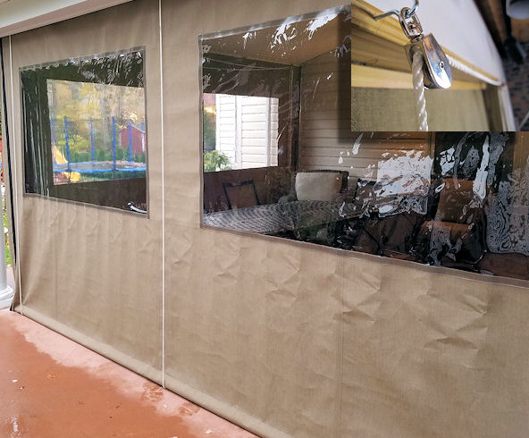 roll up garage curtain for door