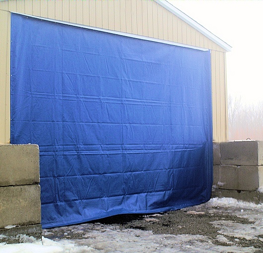 tarp door curtain