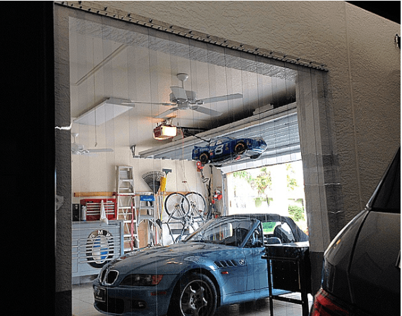 garage door plastic flaps