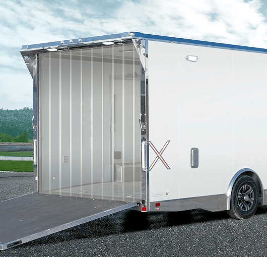 clear racing trailer curtains