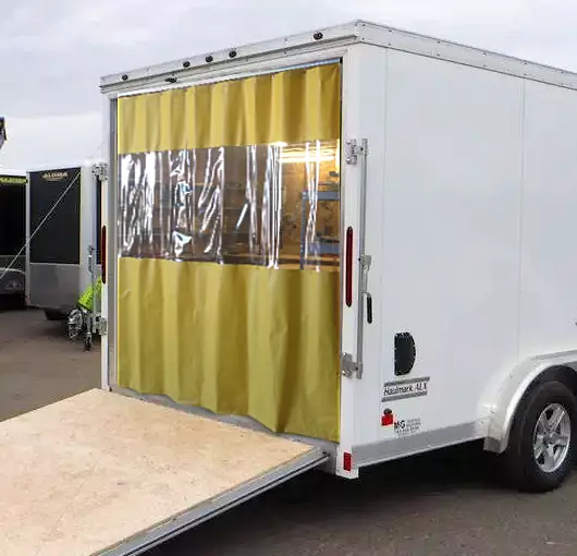 enclosed trailer curtains utility trailer