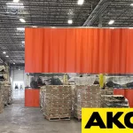 warehouse vinyl curtain wall