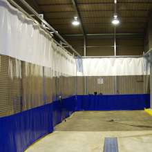 wash bay curtain body shop