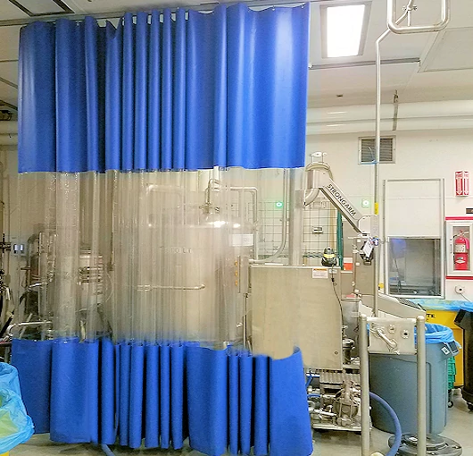 chemical splash curtain