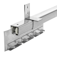 sliding curtain track hardware mounts