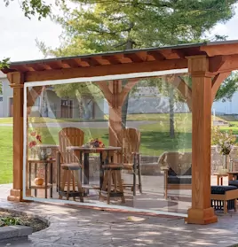 clear tarps for pergola