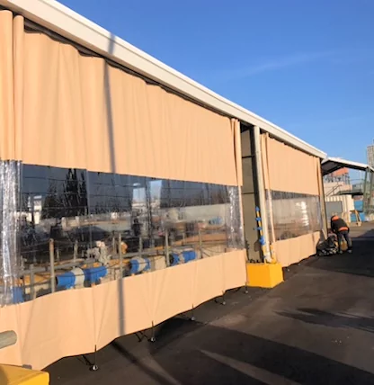 outdoor industrial curtain walls