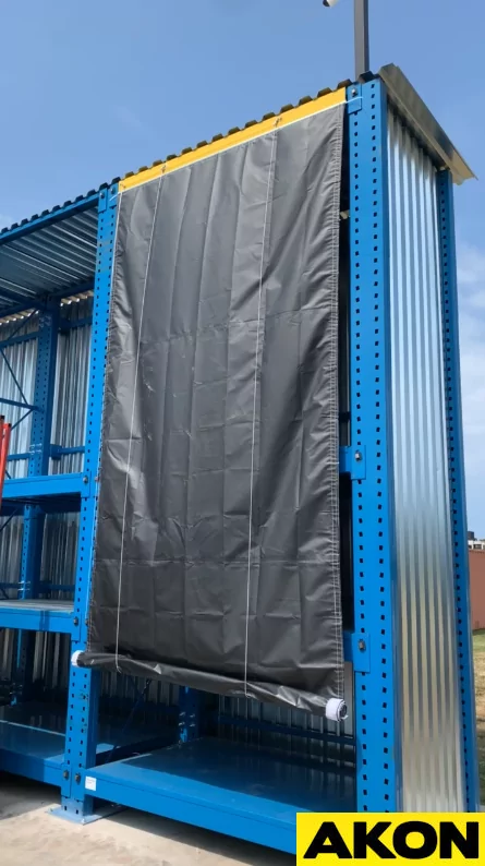 outdoor roll up curtains industrial