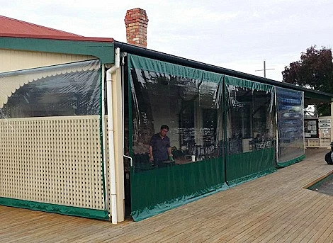 shade curtains for restaurants