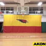 Gym Divider Curtain With Logo (1)