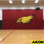 Gym Divider Curtain With Logo (2)