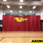 Gym Divider Curtain With Logo (3)