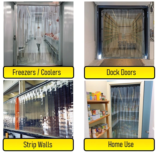 cooler and freezer strip curtain uses (1)