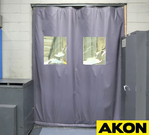 custom insulated door curtain