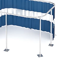 free standing curtain hardware