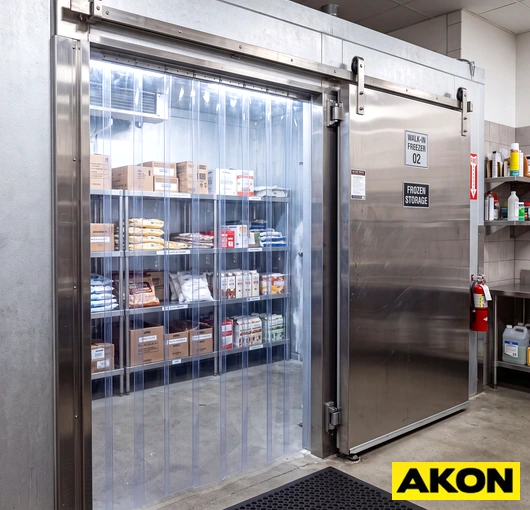 Heavy duty walk in freezer curtains