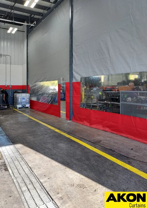 industrial vinyl curtain wall with windows industrial vinyl curtain wall with windows