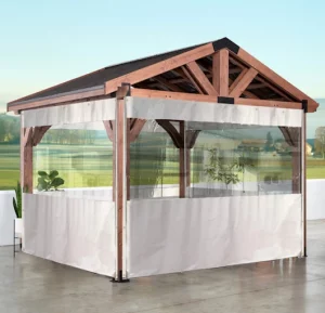 tarp with clear windows