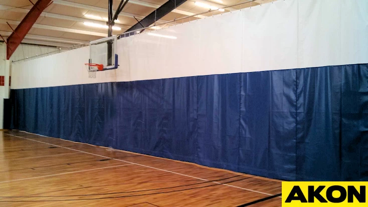 walk draw gym divider curtain