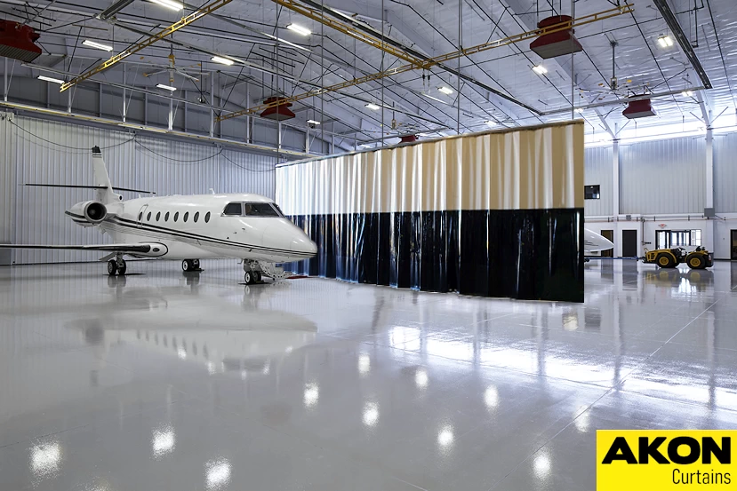 aircraft hanger divider curtains