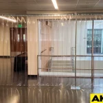 free-stnading walkthrough industrial curtains