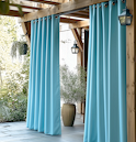 outdoor fabric custom curtains