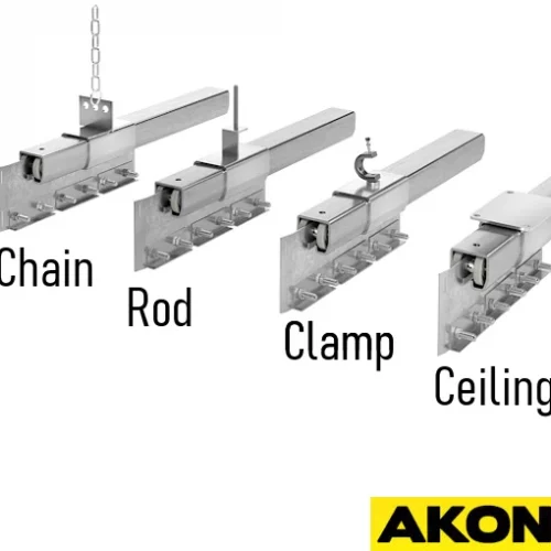 sliding strip curtain track