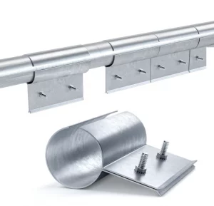 tube mounted strip curtain hardware