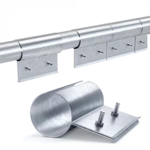 tube mounted strip curtain hardware