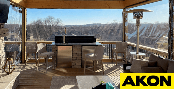 clear under deck tarp curtains