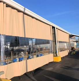 industrial outdoor curtain side wall tarps
