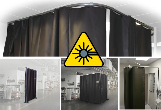 laser safety curtains barrier to protect people