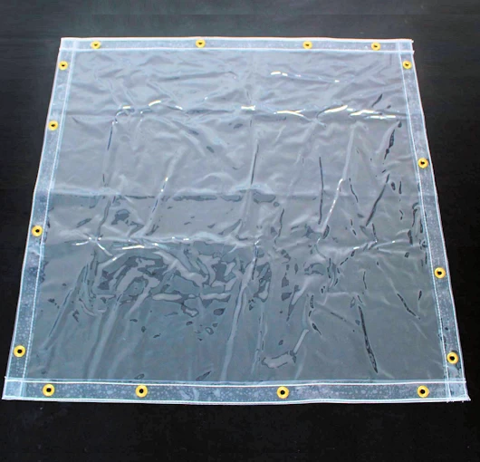 clear tarp with grommets