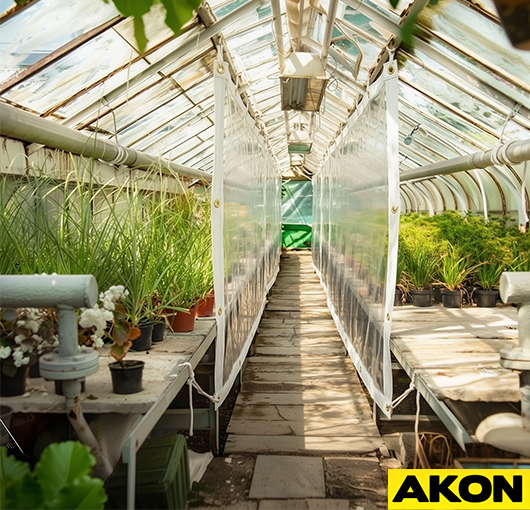 Clear Stocked Tarp Curtains - Image 3