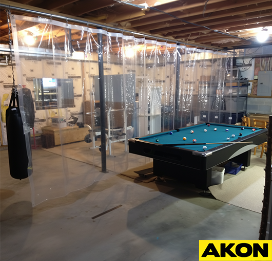 Clear Stocked Tarp Curtains - Image 2