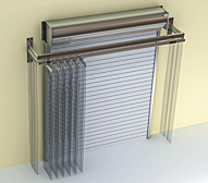 Accordion Strip Doors