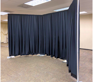 Free Standing Commercial Curtains