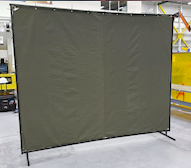 canvas welding screen portable hot works