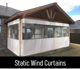 static panel wind blocing curtains