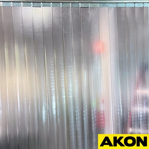 frosted strip curtain door translucent