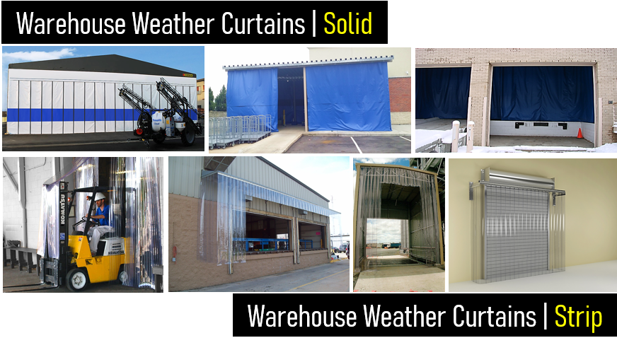 warehouse weather curtains