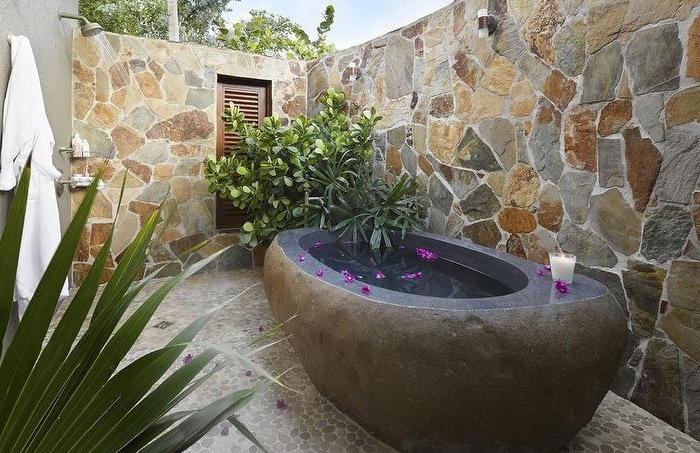 dedicated hot tub patio outdoor level