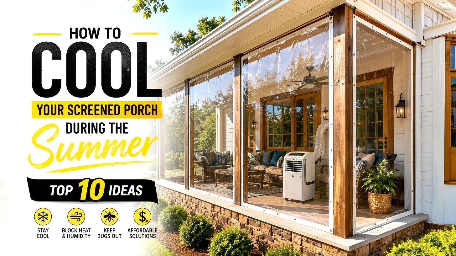 Screened porch cooling solutions summer