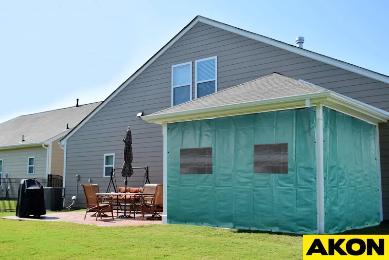 Insulated Patio Curtain Enclosures keep the heat inside